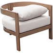 Meridian Furniture Newport Cream Water Resist Fabric Patio Chair w/ Cover
