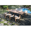 Meridian Furniture Newport Cream Water Resistant Fabric Patio Dining Chair