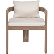 Meridian Furniture Newport Cream Water Resistant Fabric Patio Dining Chair