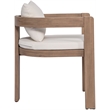 Meridian Furniture Newport Cream Water Resistant Fabric Patio Dining Chair