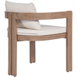 Meridian Furniture Newport Cream Water Resistant Fabric Patio Dining Chair