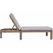Meridian Furniture Newport Grey Water Resist Fabric Patio Lounge Chair w/ Cover