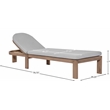 Meridian Furniture Newport Grey Water Resist Fabric Patio Lounge Chair w/ Cover