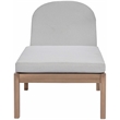 Meridian Furniture Newport Grey Water Resist Fabric Patio Lounge Chair w/ Cover