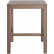 Meridian Furniture Newport Acacia Wood Patio Square Bar Table w/ Cover