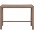 Meridian Furniture Newport Acacia Wood Patio Rectangle Bar Table w/ Cover
