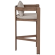 Meridian Furniture Newport Beige Water Resistant Fabric Patio Bar Stool