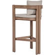 Meridian Furniture Newport Beige Water Resistant Fabric Patio Bar Stool