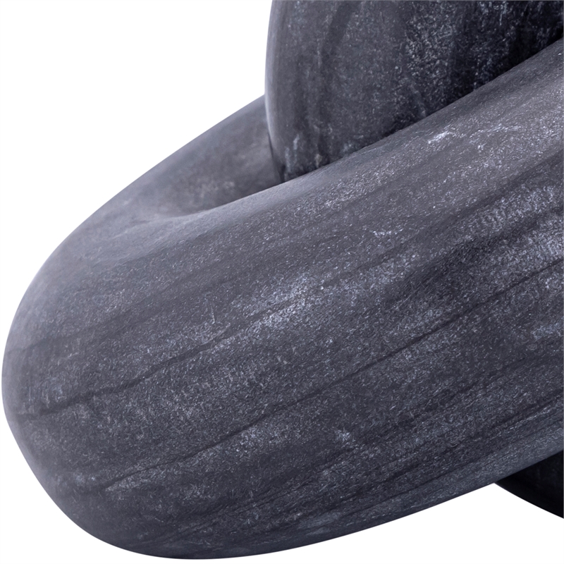 Meridian Furniture Knot Black Marble Decorative Knot