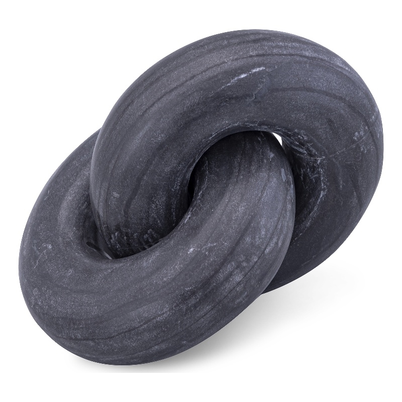 Meridian Furniture Knot Black Marble Decorative Knot
