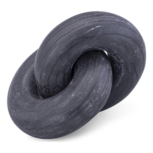 Meridian Furniture Knot Black Marble Decorative Knot