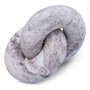 Meridian Furniture Knot Brown Marble Decorative Knot