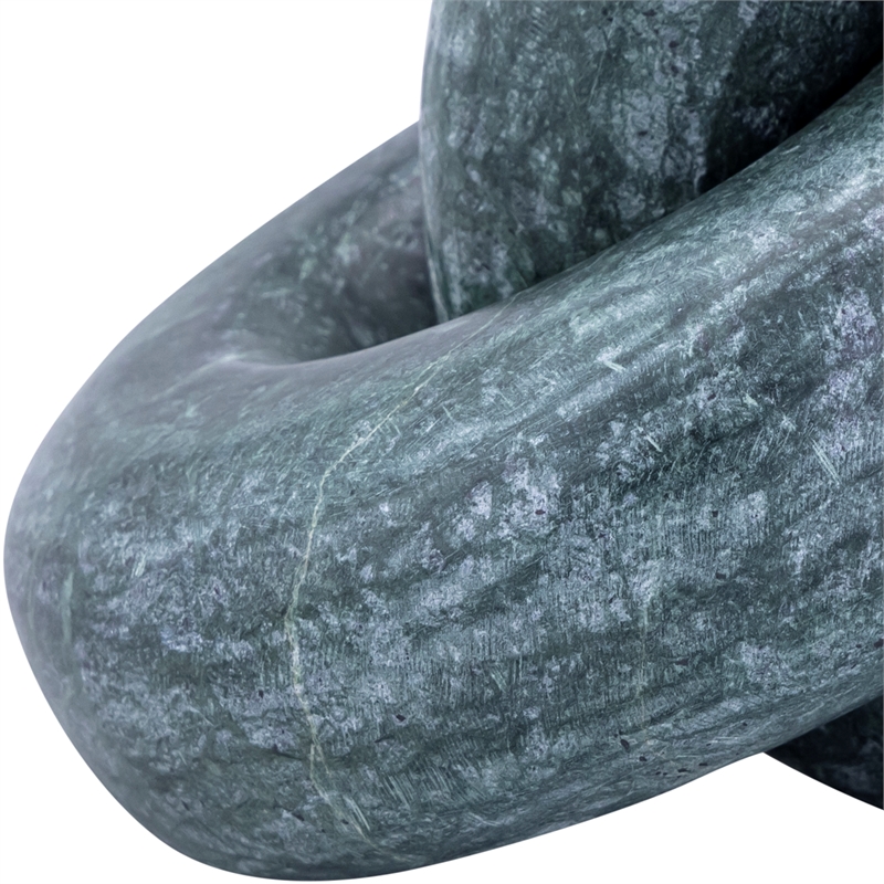 Meridian Furniture Knot Green Marble Decorative Knot
