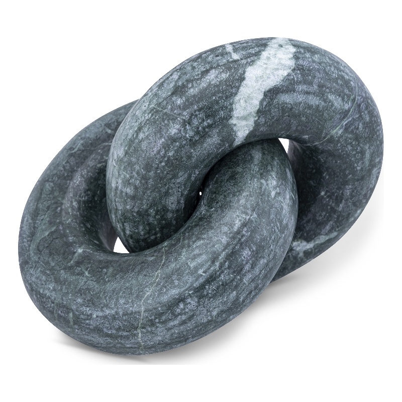 Meridian Furniture Knot Green Marble Decorative Knot
