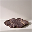 Meridian Furniture Rimini Cherry Clover Shaped Marble Tray
