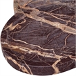 Meridian Furniture Rimini Cherry Clover Shaped Marble Tray
