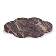 Meridian Furniture Rimini Cherry Clover Shaped Marble Tray