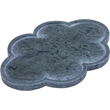 Meridian Furniture Rimini Green Clover Shaped Marble Tray