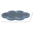 Meridian Furniture Rimini Green Clover Shaped Marble Tray