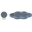 Meridian Furniture Rimini Green Clover Shaped Marble Tray
