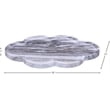 Meridian Furniture Rimini Panda Clover Shaped Marble Tray