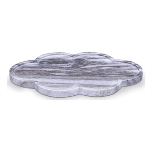 Meridian Furniture Rimini Panda Clover Shaped Marble Tray