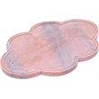 Meridian Furniture Rimini Pink Clover Shaped Marble Tray