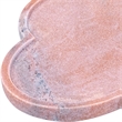 Meridian Furniture Rimini Pink Clover Shaped Marble Tray