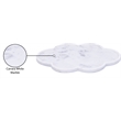 Meridian Furniture Rimini White Clover Shaped Marble Tray