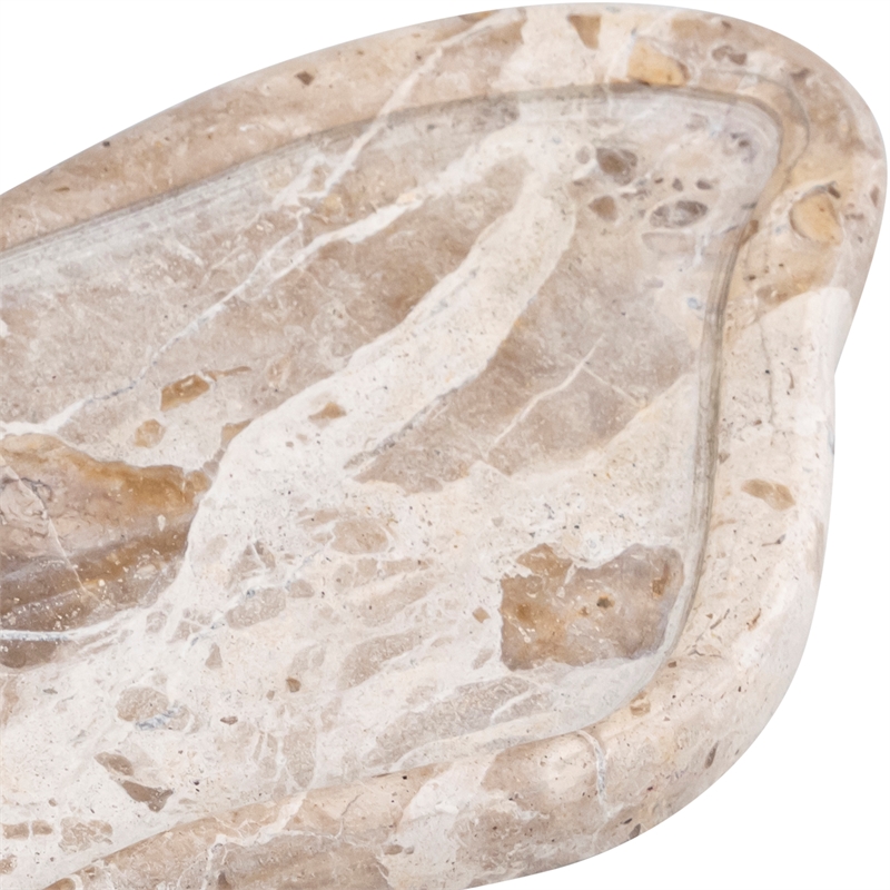 Meridian Furniture Arezzo Beige Marble Tray