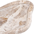 Meridian Furniture Arezzo Beige Marble Tray