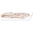 Meridian Furniture Arezzo Beige Marble Tray