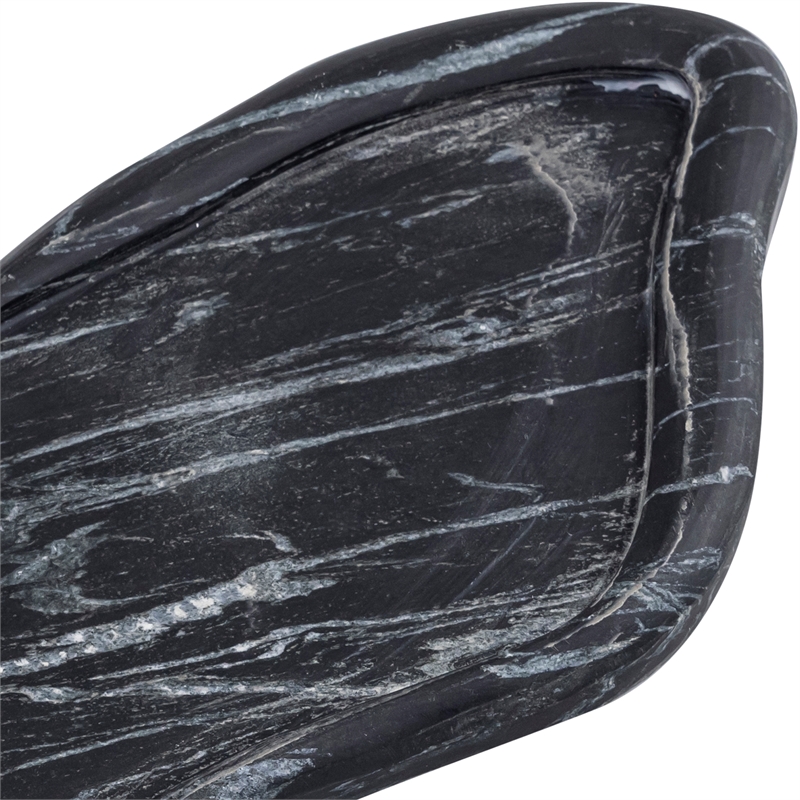 Meridian Furniture Arezzo Black Marble Tray