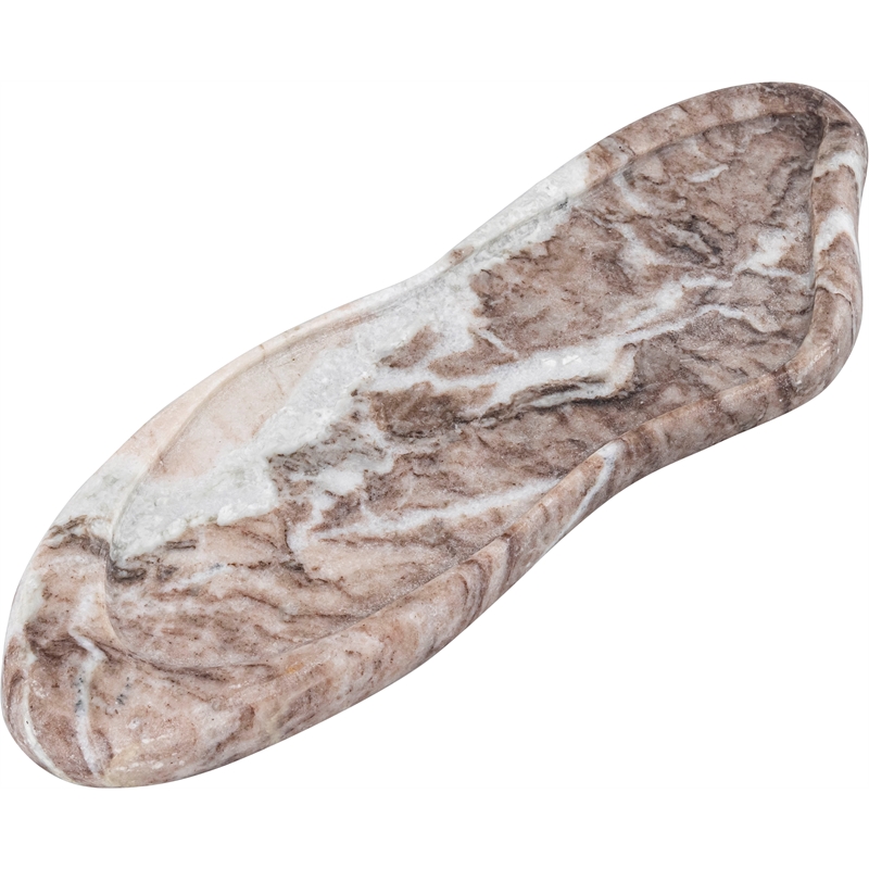 Meridian Furniture Arezzo Brown Marble Tray