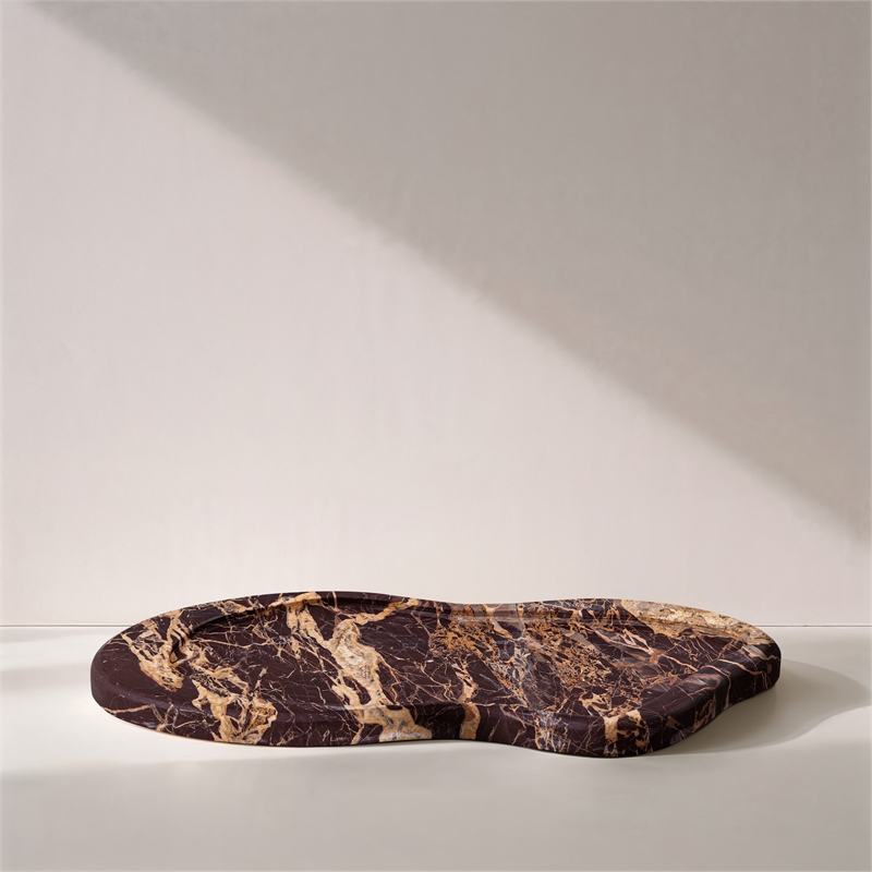 Meridian Furniture Arezzo Cherry Marble Tray