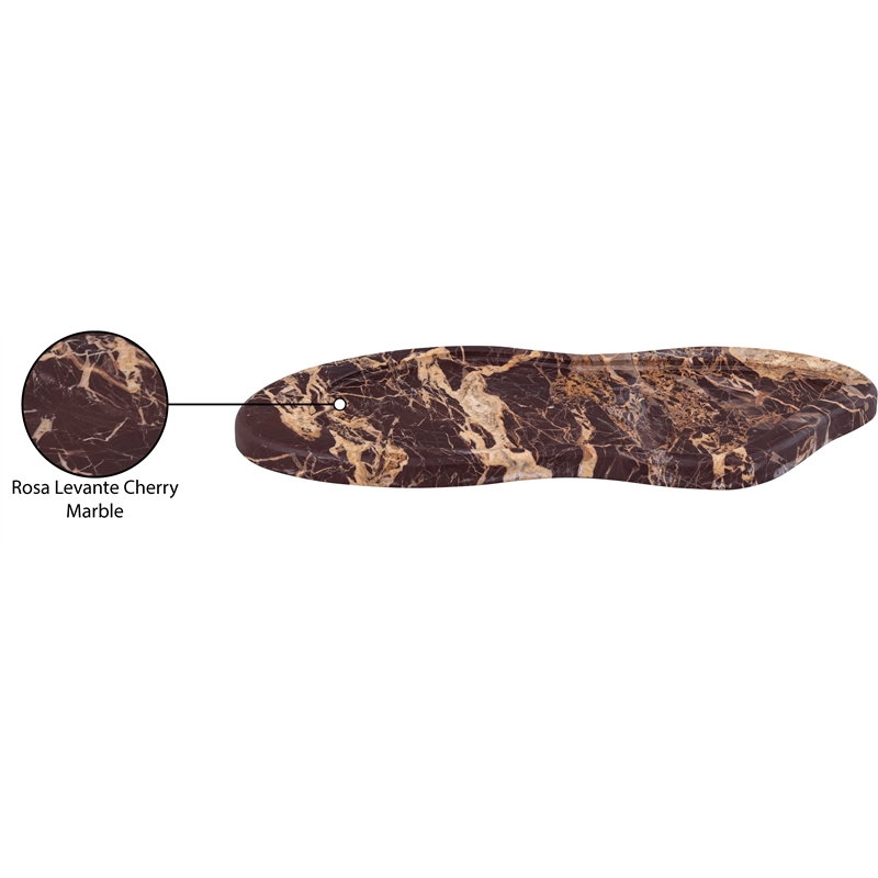 Meridian Furniture Arezzo Cherry Marble Tray