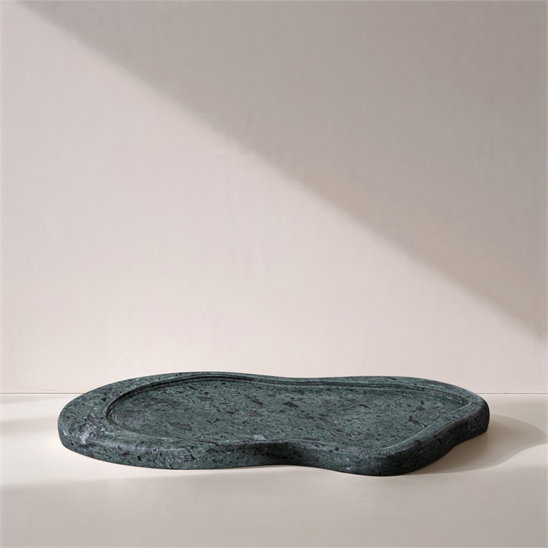 Meridian Furniture Arezzo Green Marble Tray