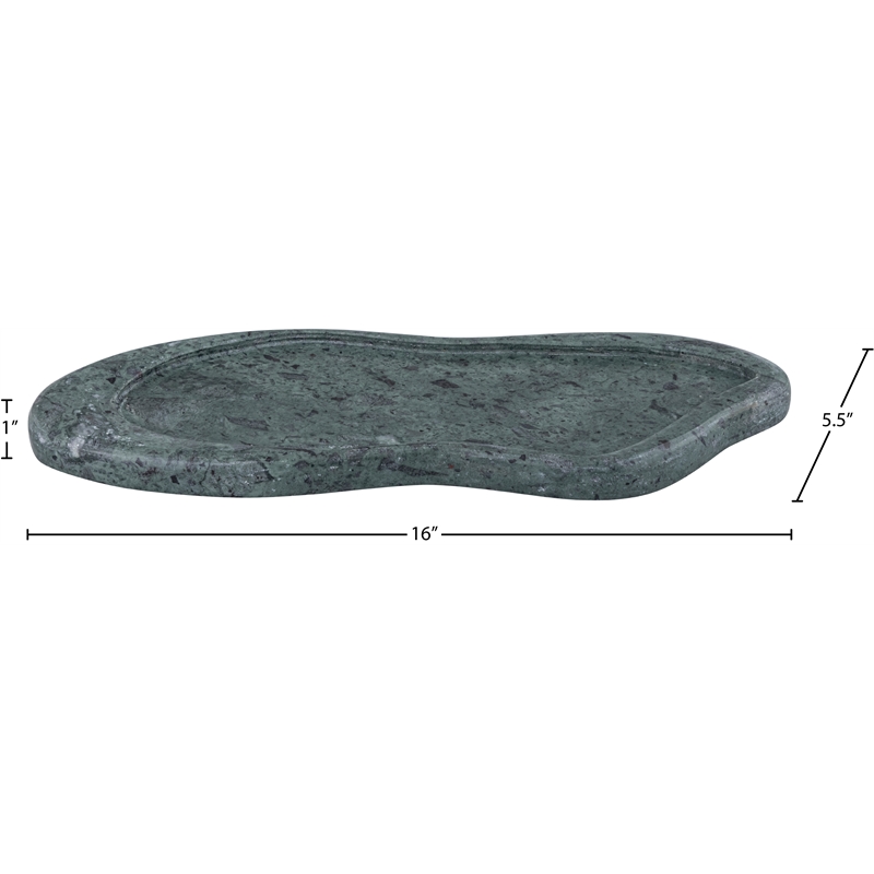 Meridian Furniture Arezzo Green Marble Tray