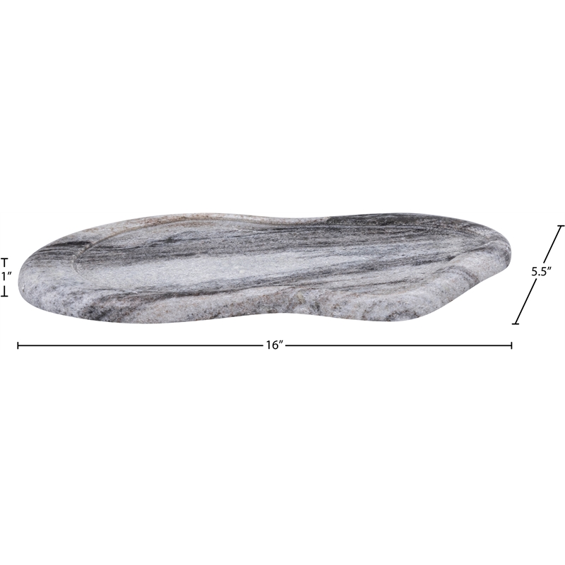 Meridian Furniture Arezzo Panda Marble Tray