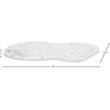 Meridian Furniture Arezzo White Marble Tray