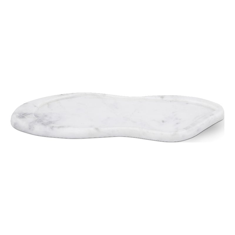 Meridian Furniture Arezzo White Marble Tray