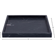 Meridian Furniture Barletta Black Square Marble Tray