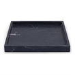Meridian Furniture Barletta Black Square Marble Tray