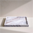 Meridian Furniture Barletta Brown Square Marble Tray