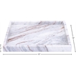 Meridian Furniture Barletta Brown Square Marble Tray