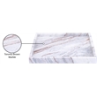 Meridian Furniture Barletta Brown Square Marble Tray