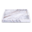 Meridian Furniture Barletta Brown Square Marble Tray
