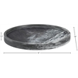 Meridian Furniture Barletta Panda Round Marble Tray