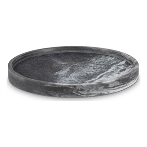 Meridian Furniture Barletta Panda Round Marble Tray