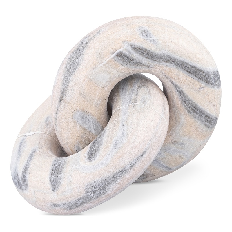 Meridian Furniture Knot Pink Marble Decorative Knot